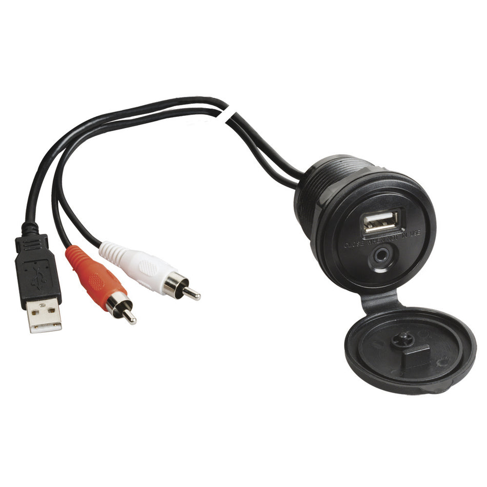 JENSEN 35251 USB/Aux Accessory Extension Cable - 10 Feet