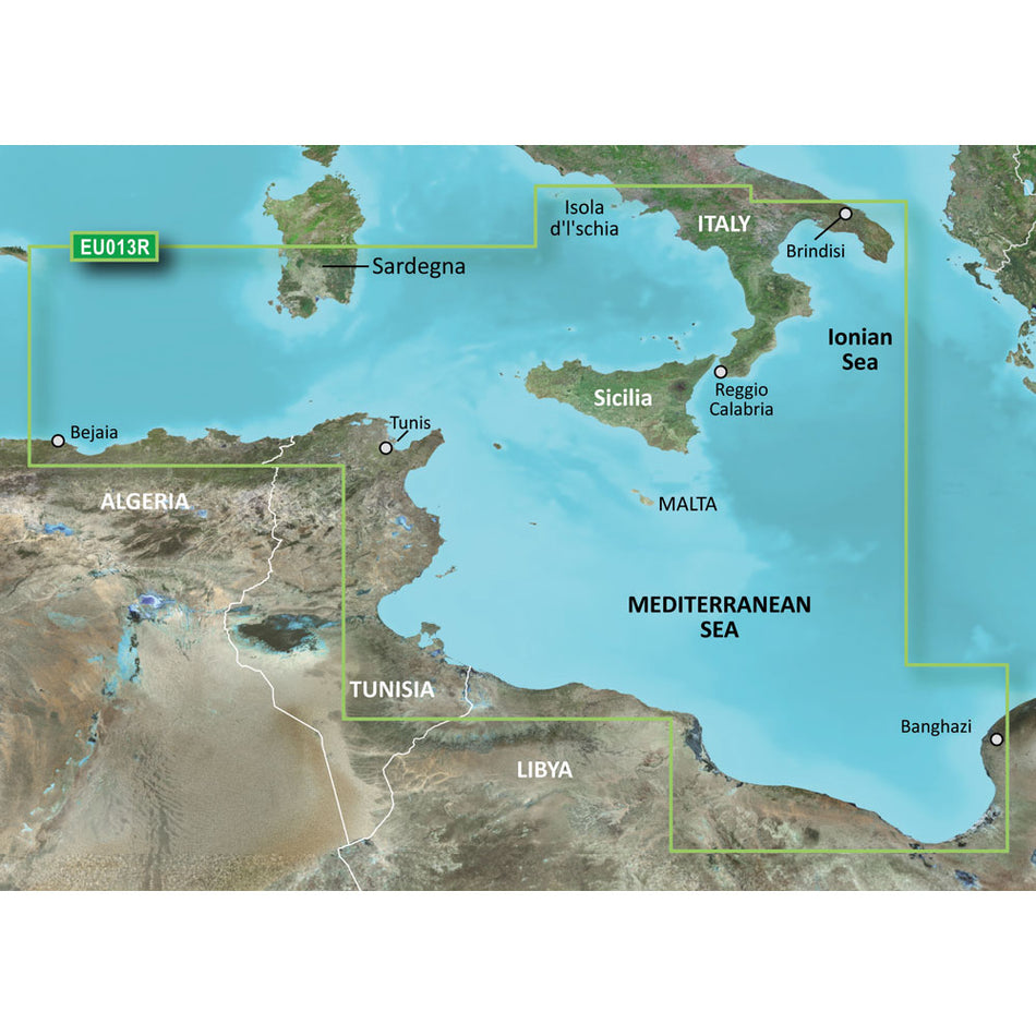 Garmin BlueChart? g3 HD - HXEU013R - Italy Southwest & Tunisia - microSD*/SD*