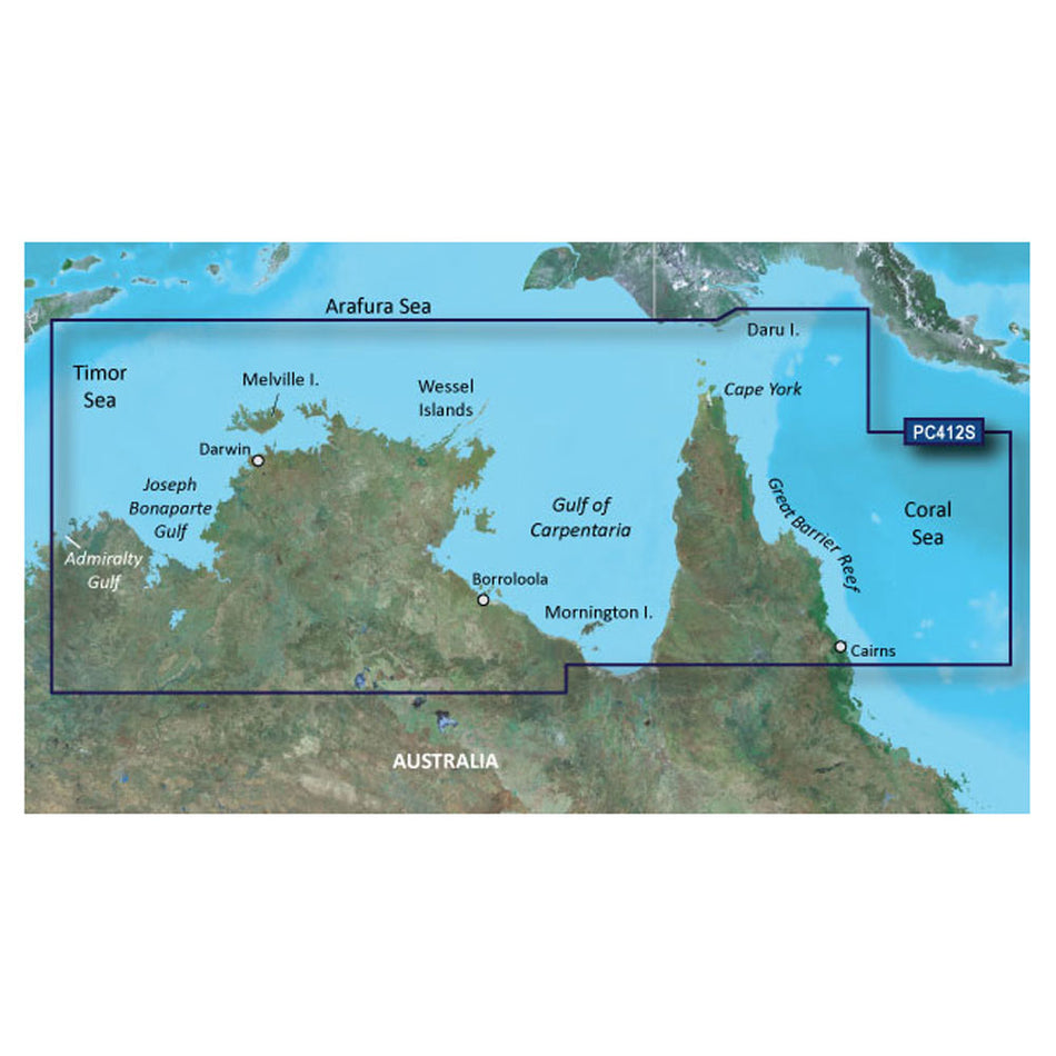 Garmin BlueChart? g3 HD - HXPC412S - Admiralty Gulf to Cairns - microSD*/SD*
