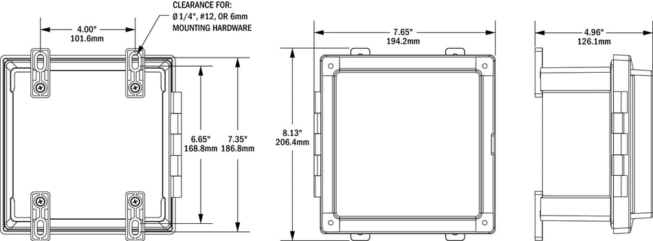 Blue Sea Panel Enclosure Dual 120v Ac 30a Elci Main Surface Mount System - 3117