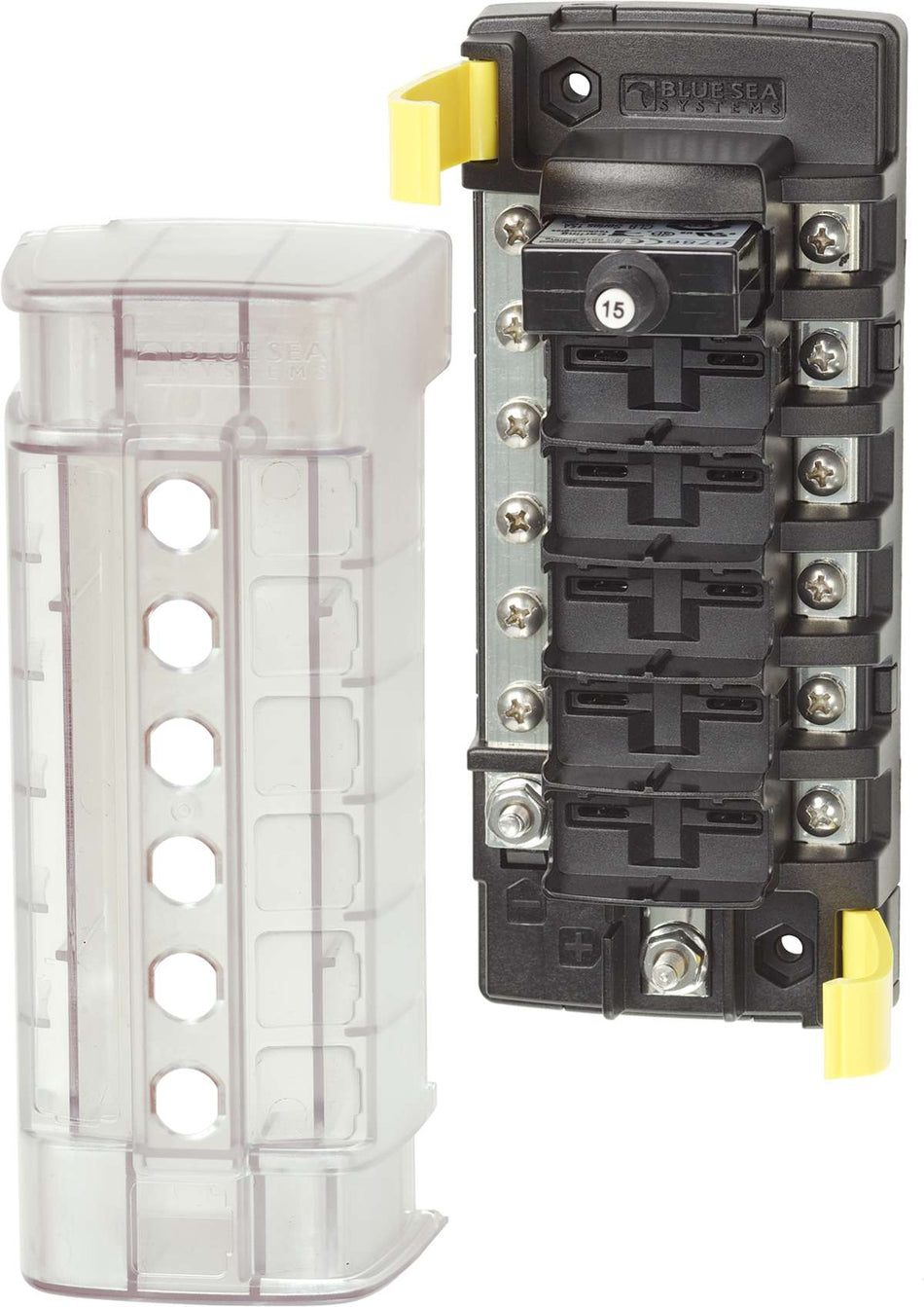 Blue Sea St Clb Circuit Breaker Block - 6 Position With Negative Bus