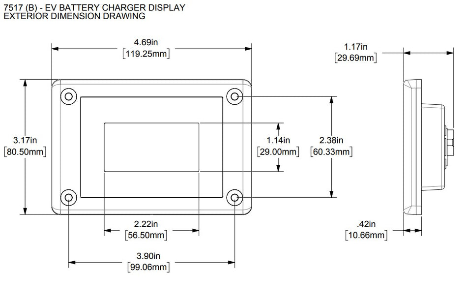 Blue Sea Oled Remote For P12 Battery Chargers