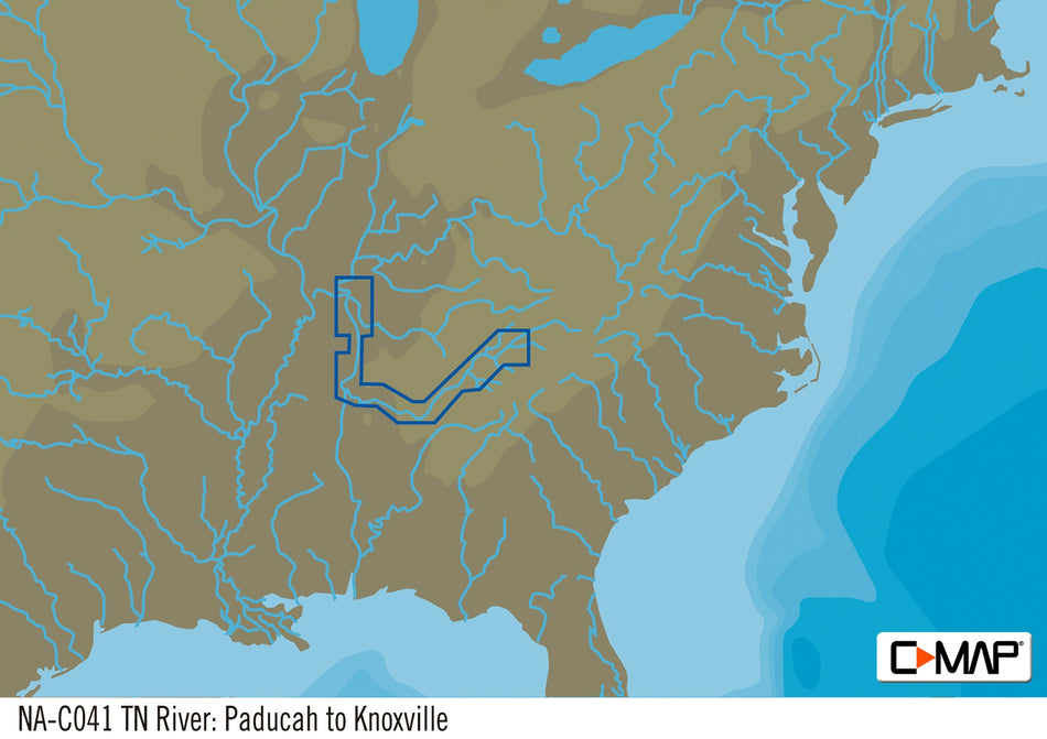 C-map Na-c041 Cartridge Tn River Paducah Ky-knoxville