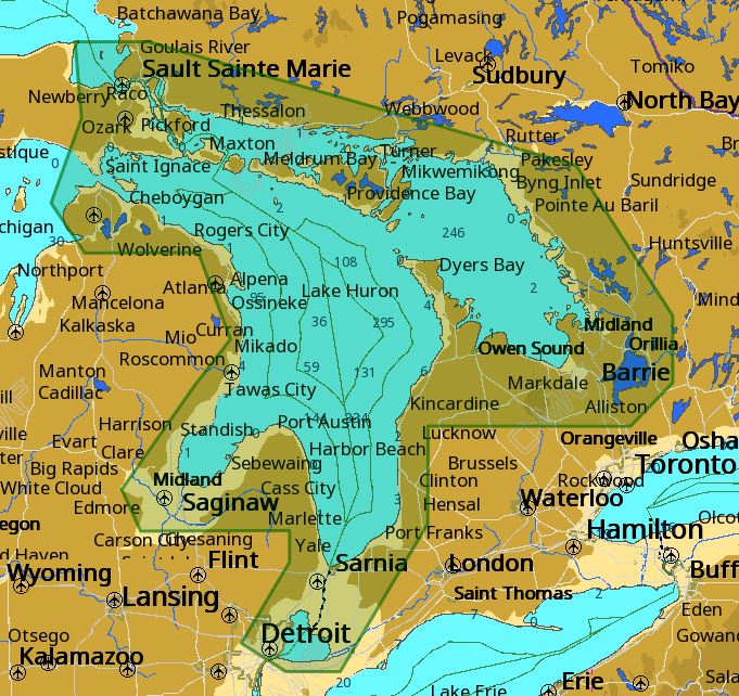 C-map M-na-d932 4d Local Lake Huron And Georgian Bay