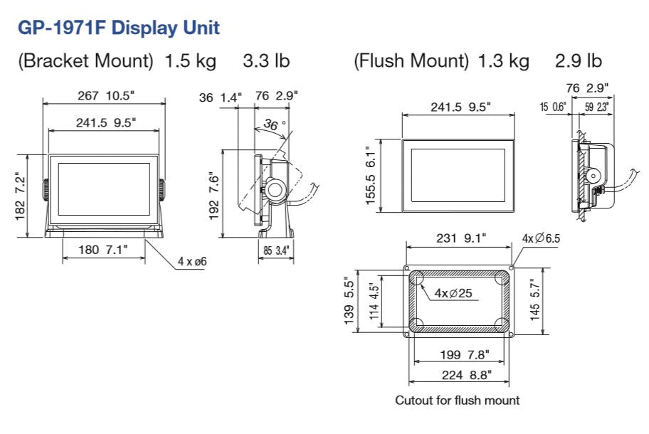 Furuno Gp1971f 9"" Combo Gps/fishfinder