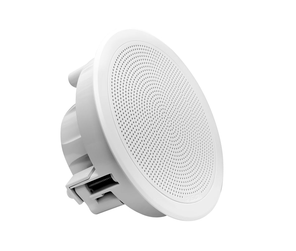 Fusion Fm-f65rw 6""  White Round Flush Mount Speakers