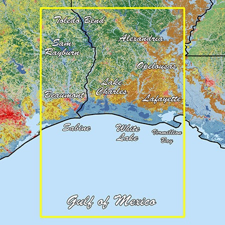 Garmin Louisiana West Standard Mapping Professional - Part Number 010-C1173-00