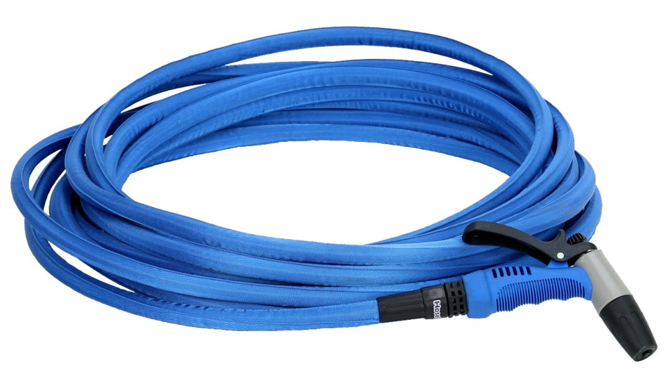 Hosecoil 25' Blue Flexible Hose Kit With Rubber Tip Nozzle