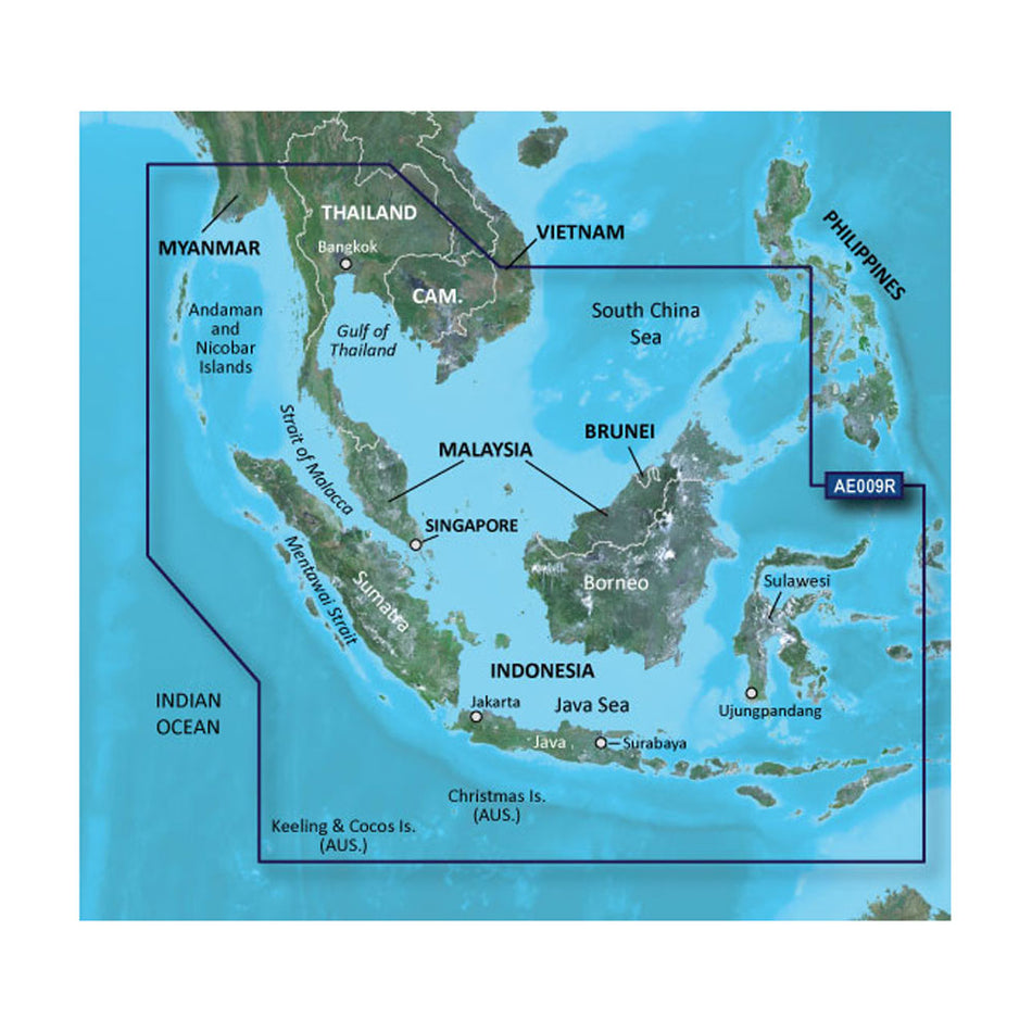 Garmin BlueChart g3 HD - HXAE009R - Singapore / Malaysia / Indonesia - microSD/SD