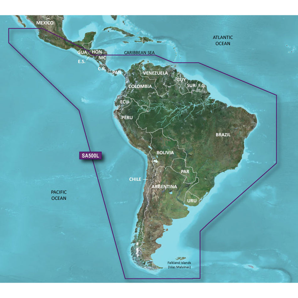 Garmin BlueChart? g3 HD HXSA600X - South America - microSD*/SD*