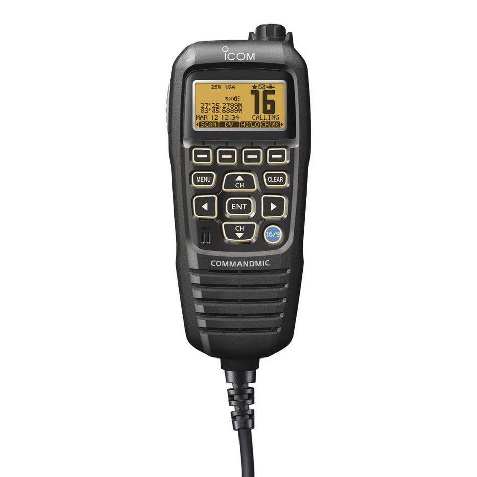 Icom Hm195b Command Mic Iv Black Second Station