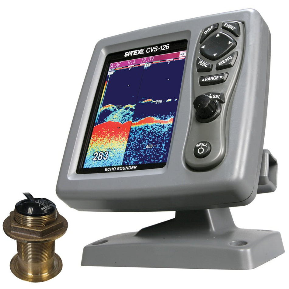 SI-TEX CVS-126 Dual Frequency Color Echo Sounder w/B60 20&deg; Transducer B-60-20-CX