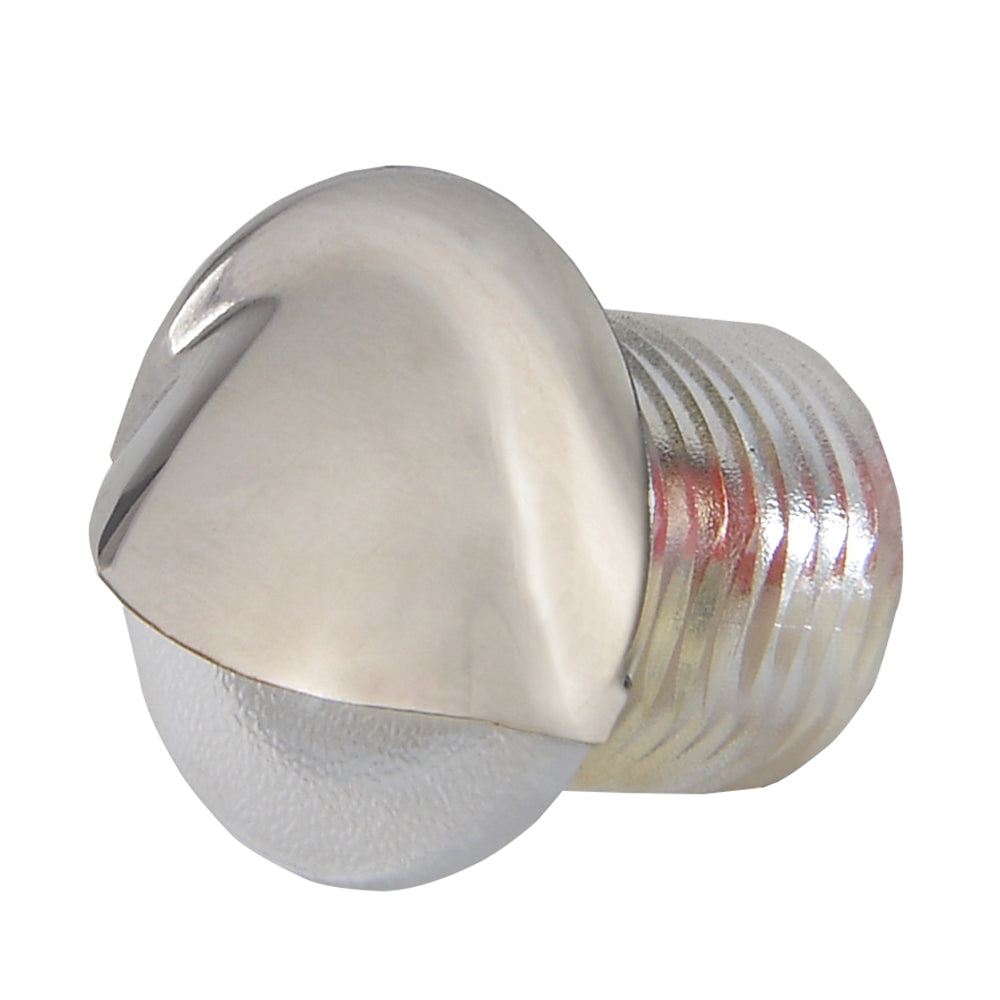 Lumitec Aruba Courtesy Light Polished Stainless Steel Finish Warm White Non-Dimming Part #101230