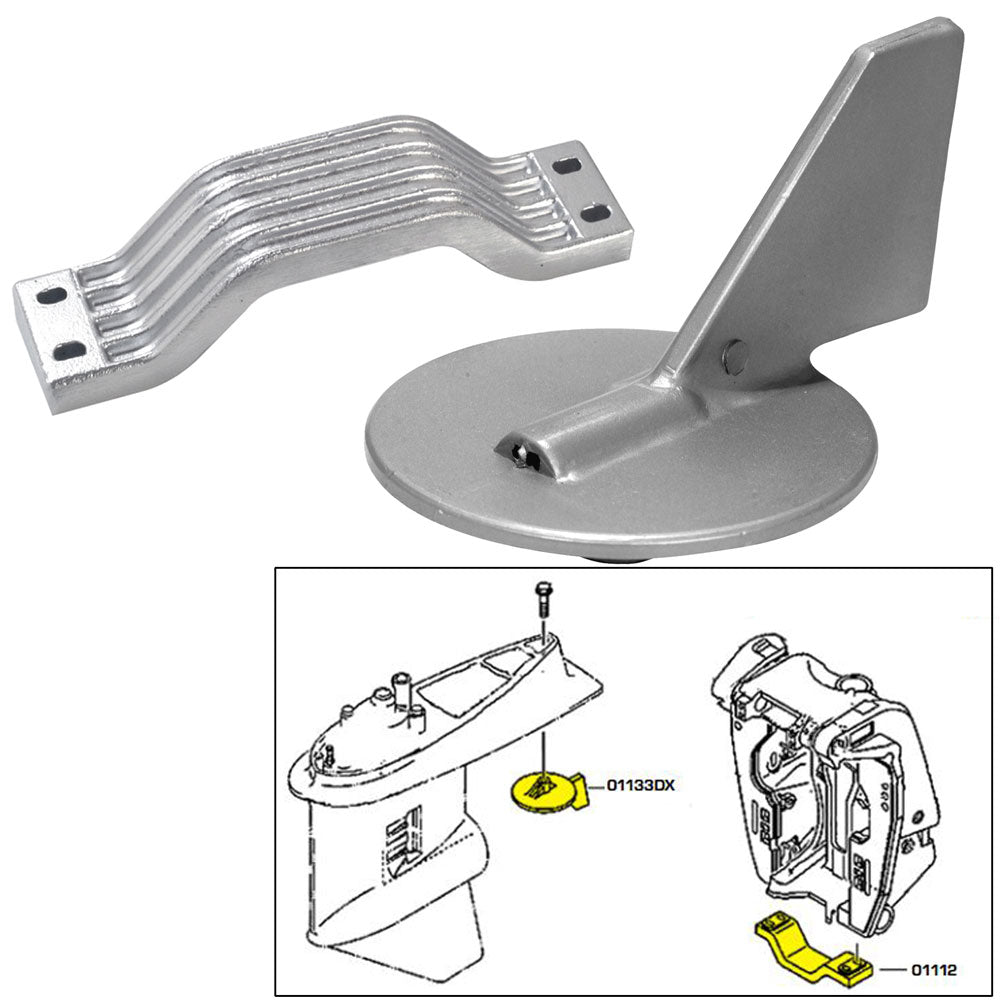 Tecnoseal Anode Kit for Yamaha 150-200HP - Aluminum