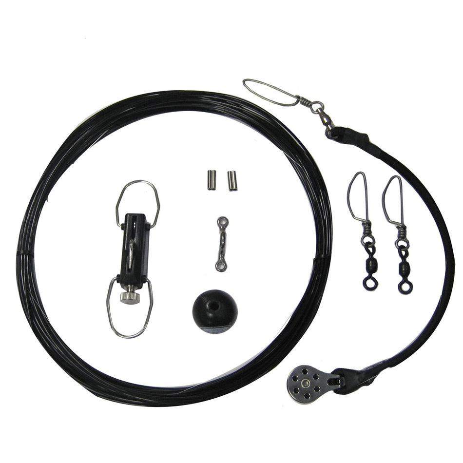 Rupp Marine Center Rigging Kit with Klickers - Black Mono 50' CA-0113-MO