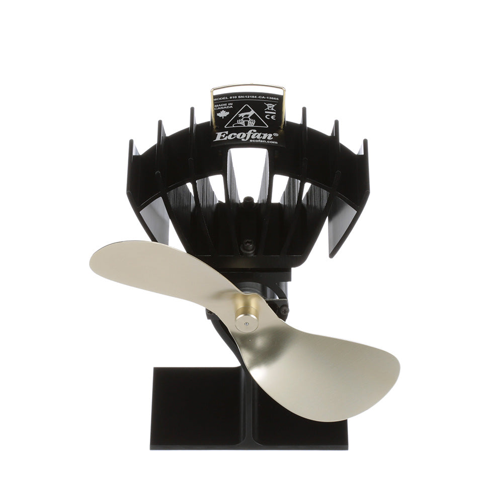 Ecofan by Caframo UltrAir 810CA Heat Powered Stove Fan with Gold Blade