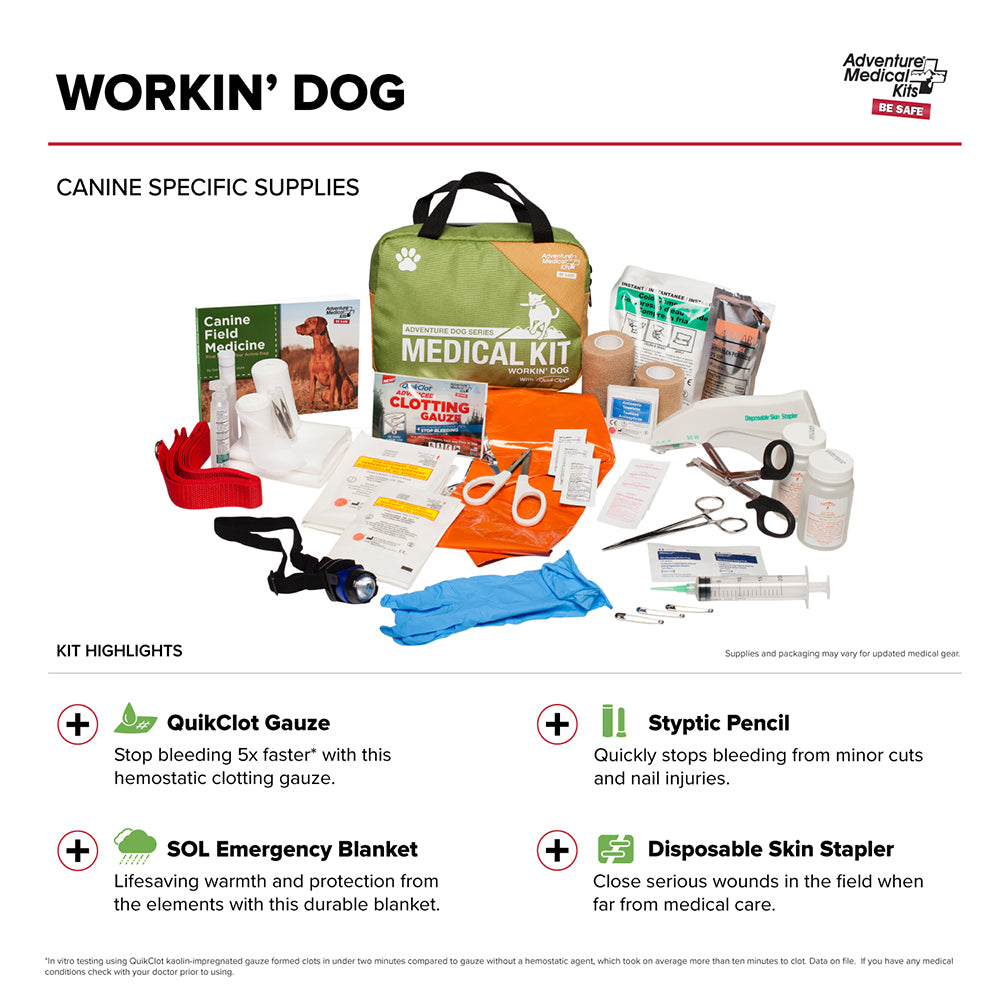 Adventure Medical Kits Workin' Dog First Aid Kit for Ranch and Hunting Dogs
