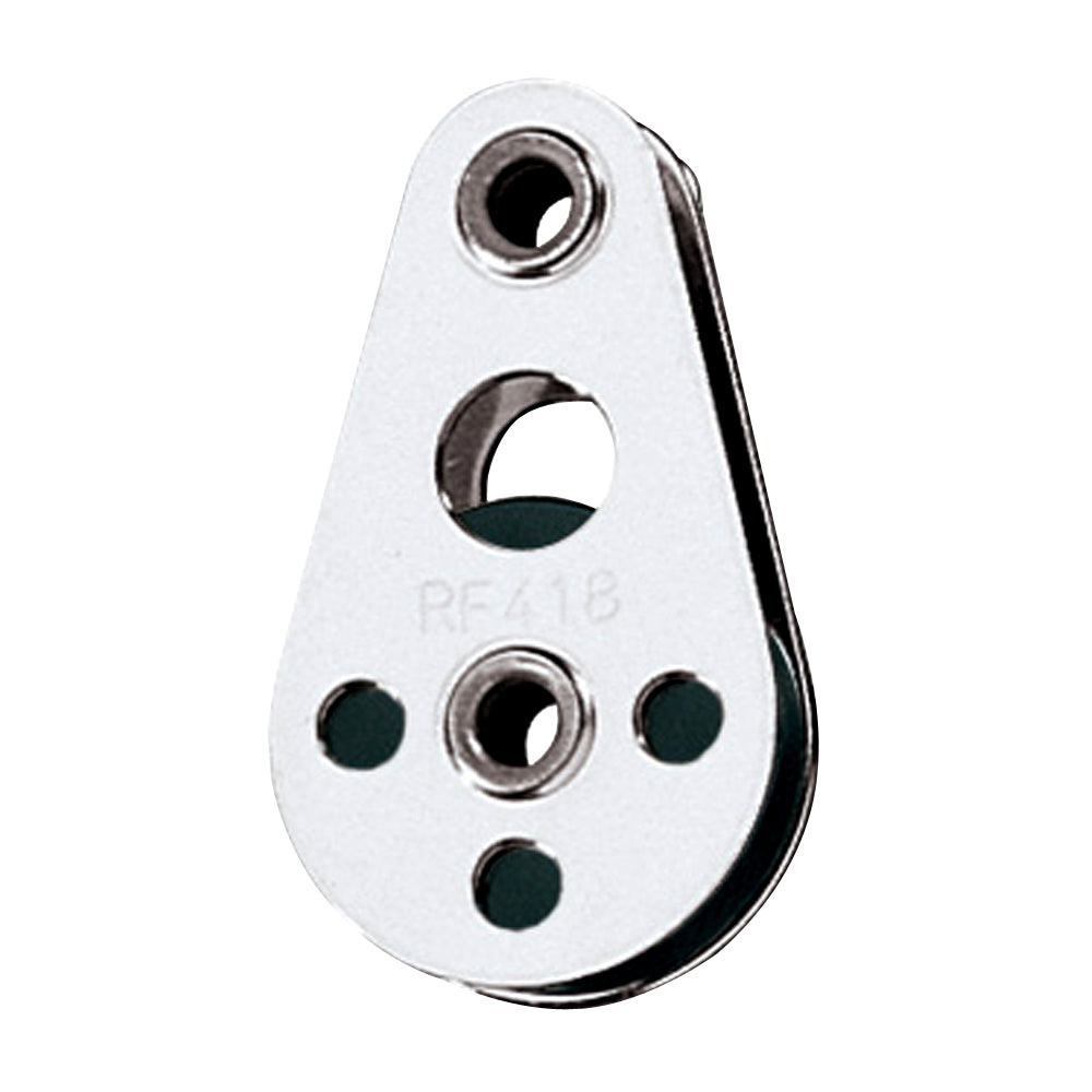 Ronstan RF418 Wire Block with Tubular Rivet Head and 25mm Nylatron Sheave