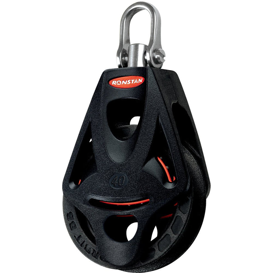 Ronstan Series 40 Ball Bearing Orbit Block&#153; - Single - Becket - Swivel Head