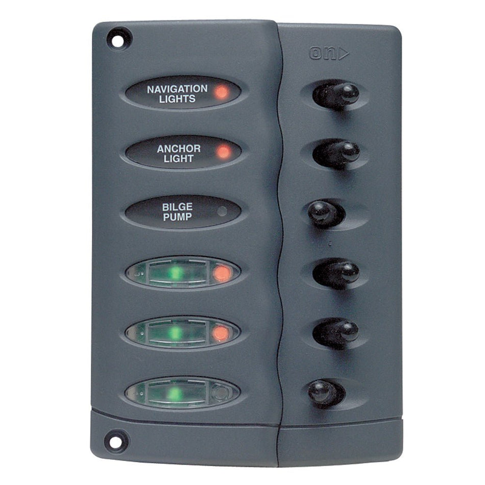 BEP Contour Switch Panel - Waterproof 6 Way