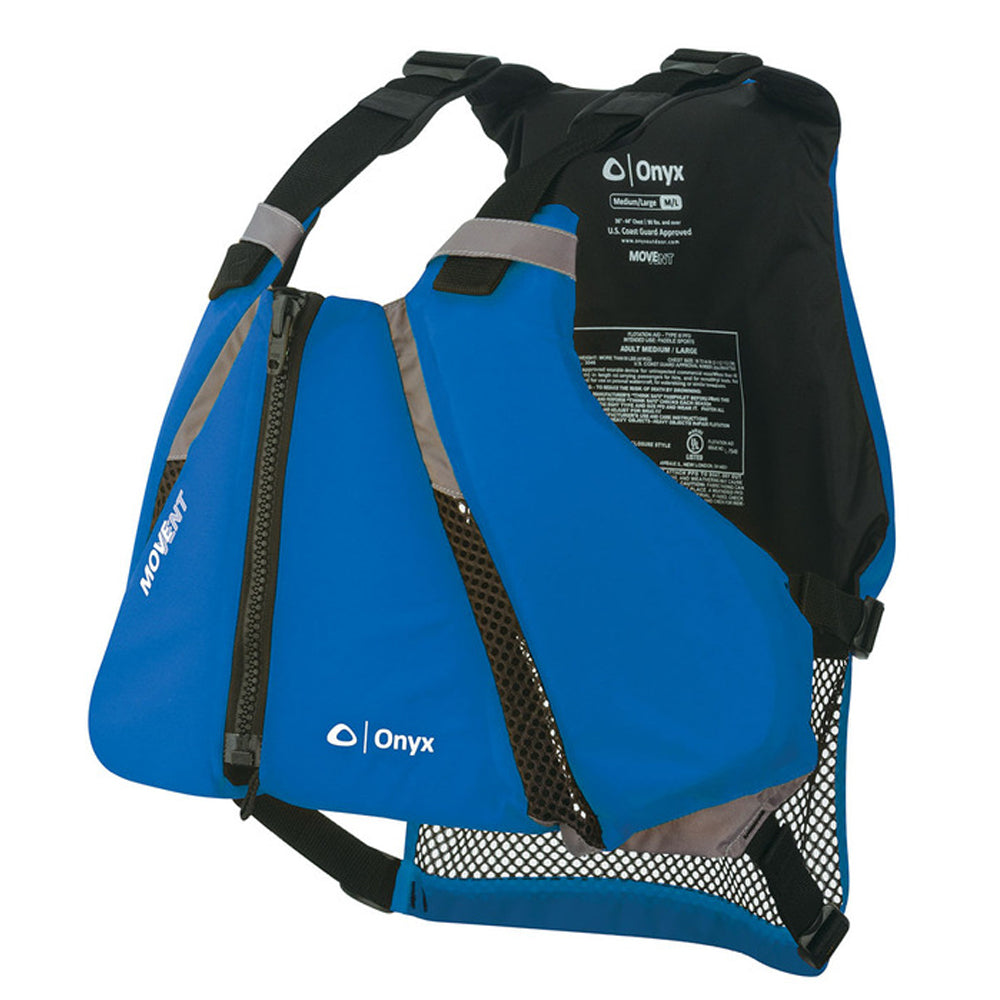 Onyx Outdoor MoveVent Curve Paddle Sports Life Vest XL/2XL - Blue