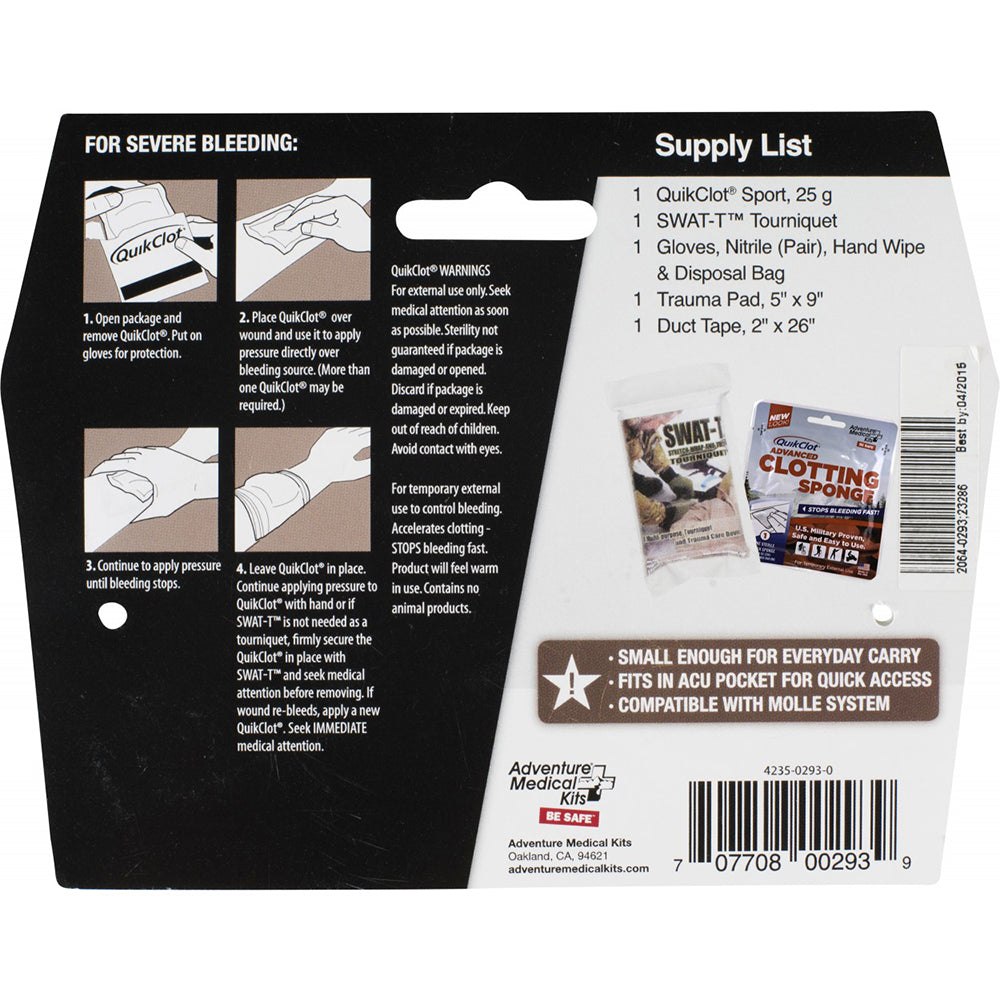 Adventure Medical Kits Trauma Pak Pro with QuikClot and SWAT-T Tourniquet