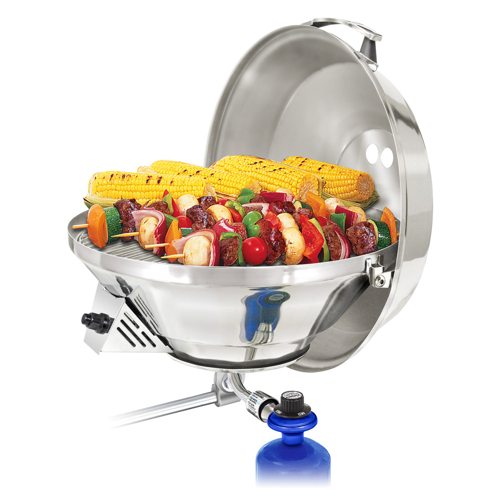 Magma Marine Kettle 3 Gas Grill - Party Size, 17 Inch Portable Marine Grill with Electronic Ignition