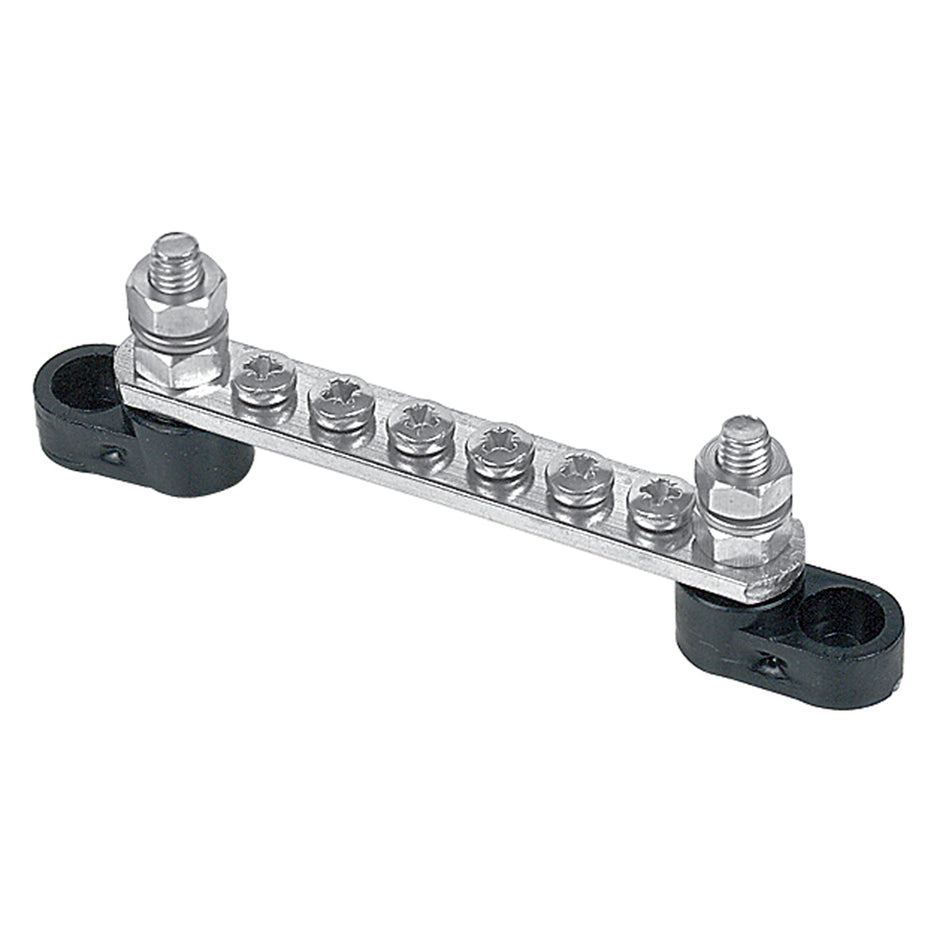BEP Marine Pro Installer 6-Way 100A Bus Bar with Red and Black Input Studs