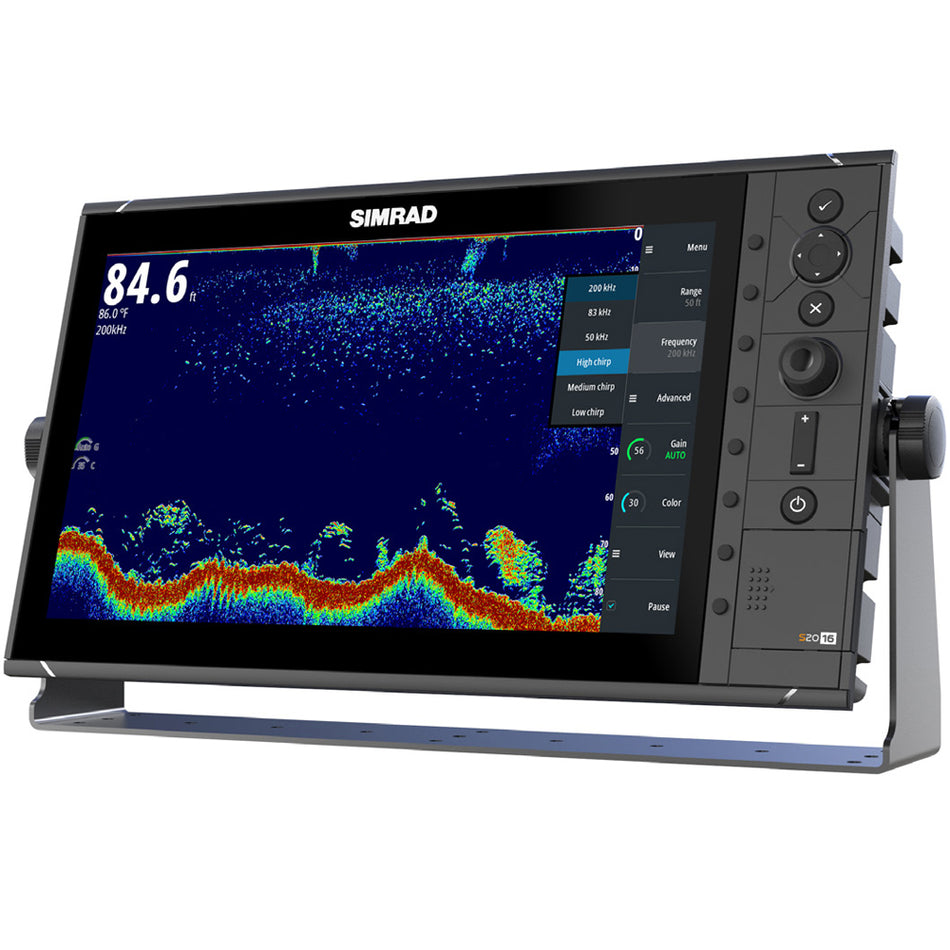 Simrad S2016 16" Fishfinder with Broadband Sounder* Module & CHIRP Technology - Wide Screen