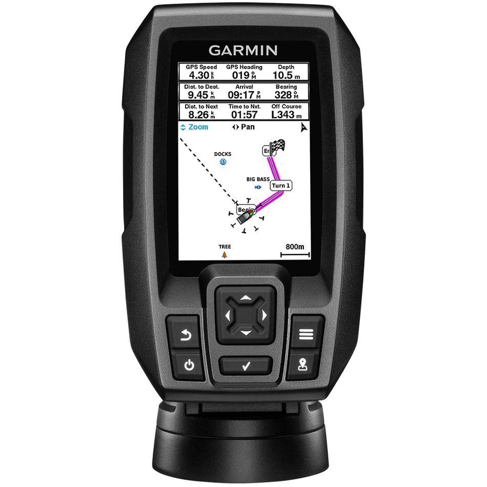 Garmin STRIKER&trade; 4 Fishfinder Worldwide Version w/77/200kHz - 4-Pin Transducer w/Transom & Trolling Motor Mounts