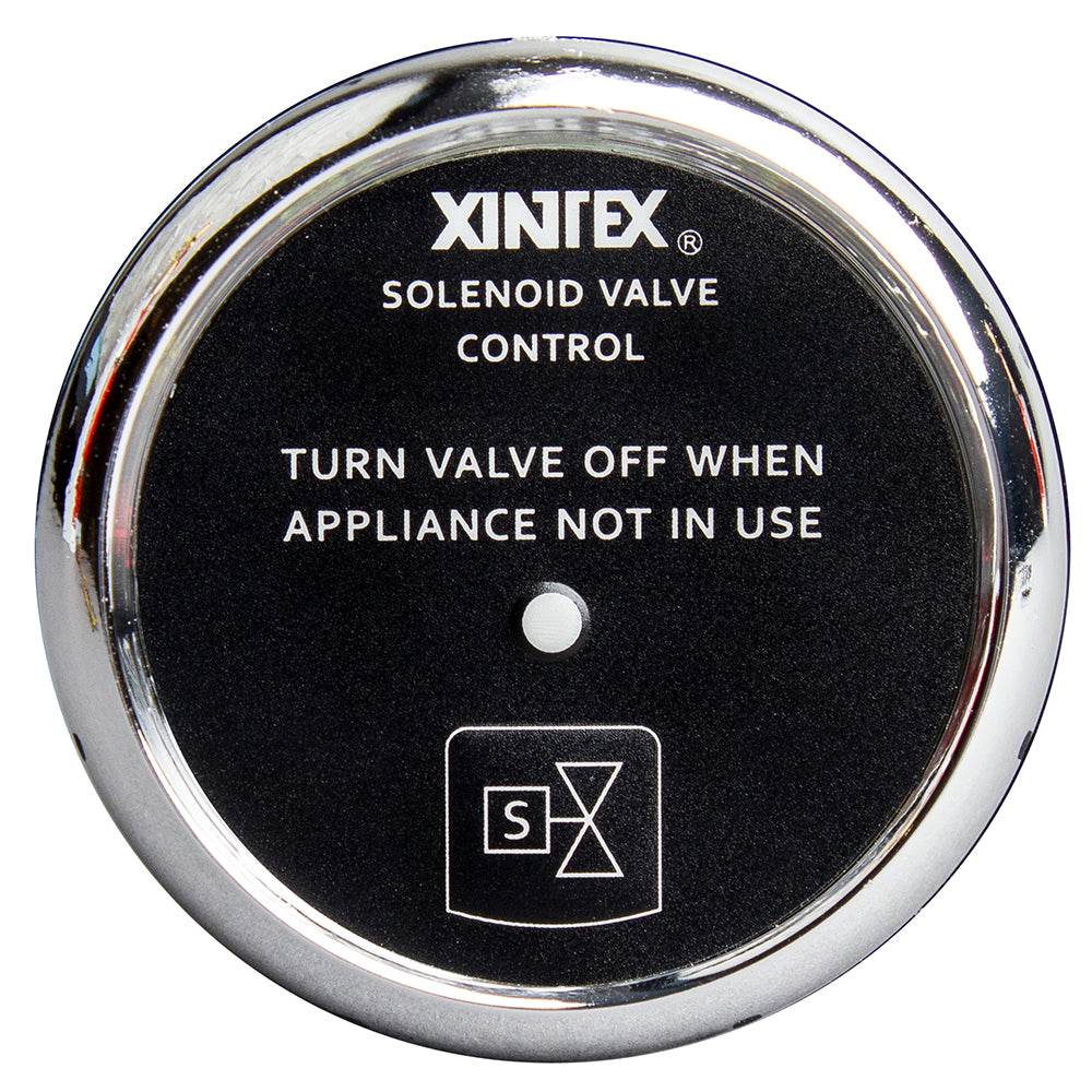 Fireboy-Xintex Propane Control & Solenoid Valve C-1C-R with Chrome Bezel Display