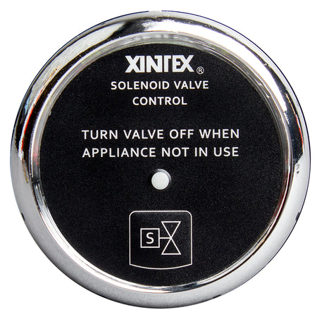 Fireboy-Xintex Propane Control & Solenoid Valve C-1C-R with Chrome Bezel Display