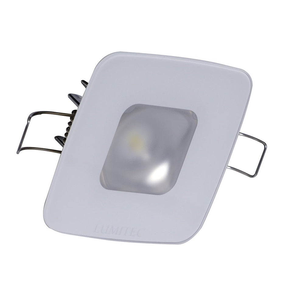 Lumitec Square Mirage Down Light - Spectrum RGBW Dimming - Glass Housing - No Bezel