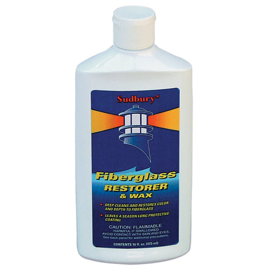 Sudbury One Step Fiberglass Restorer &amp; Wax - 16oz Liquid