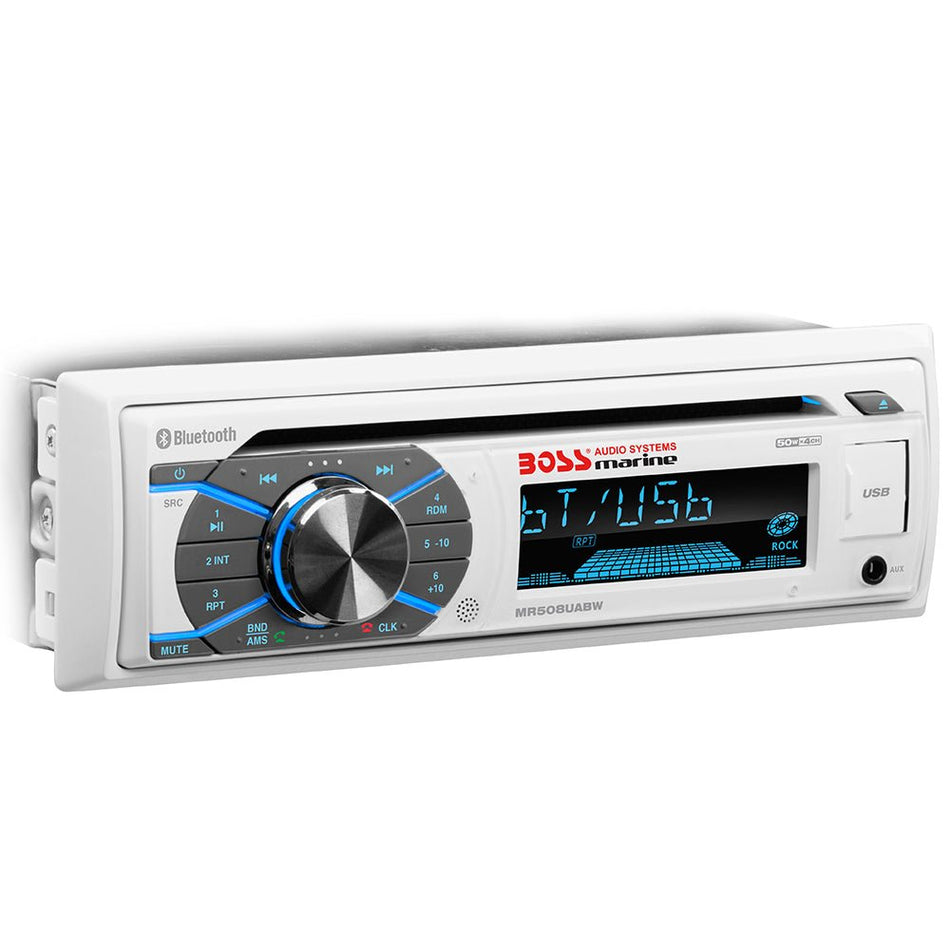 Boss Audio MR508UABW Marine Stereo w/AM/FM/CD/BT/USB - MR508UABW
