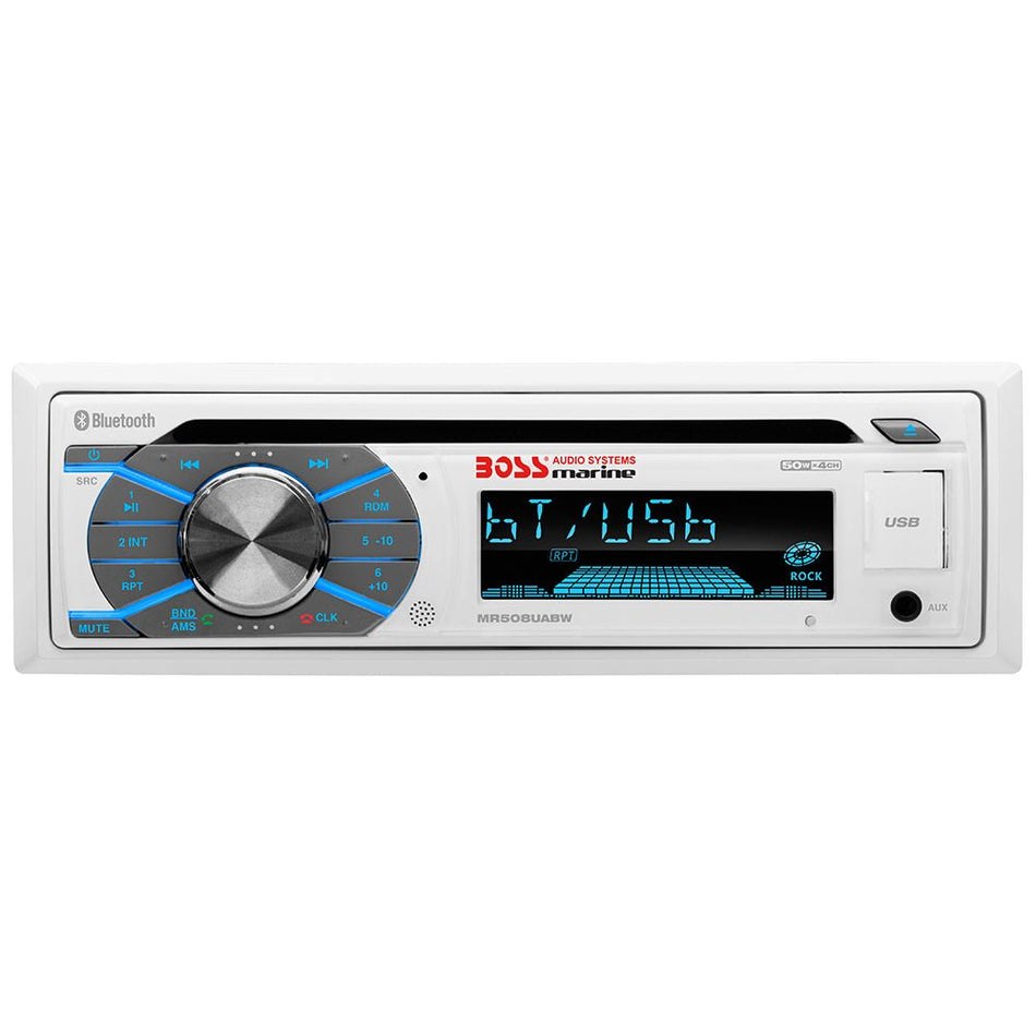 Boss Audio MR508UABW Marine Stereo w/AM/FM/CD/BT/USB - MR508UABW