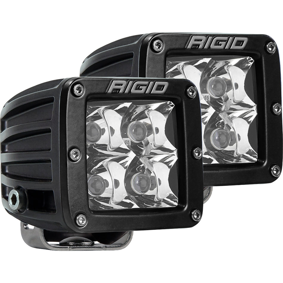 RIGID Industries D-Series PRO Hybrid-Spot LED Lights - Pair - Black - Part 202213