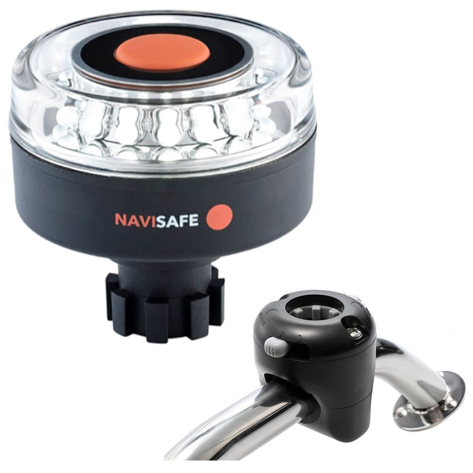 Navisafe Navilight 360&deg; 2NM w/Navibolt Base &amp; Rail Mount - Black