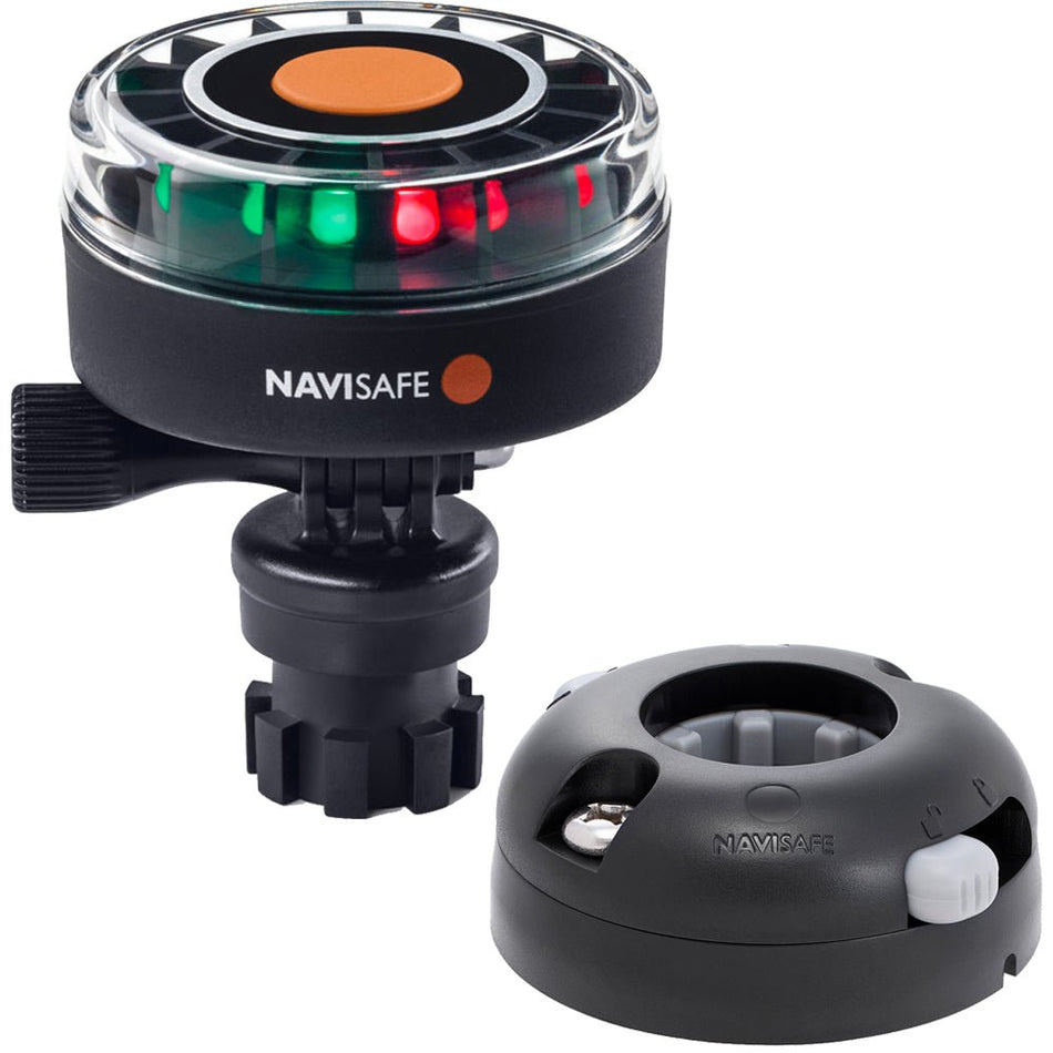 Navisafe Navilight 2NM Tricolor w/Navimount Base &amp; Horizontal Mount - Black