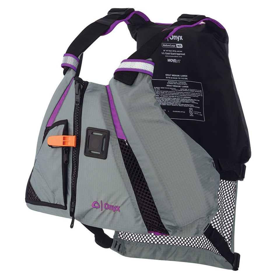 Onyx MoveVent Dynamic Paddle Sports Vest - Purple/Grey - XS/SM - 122200-600-020-18