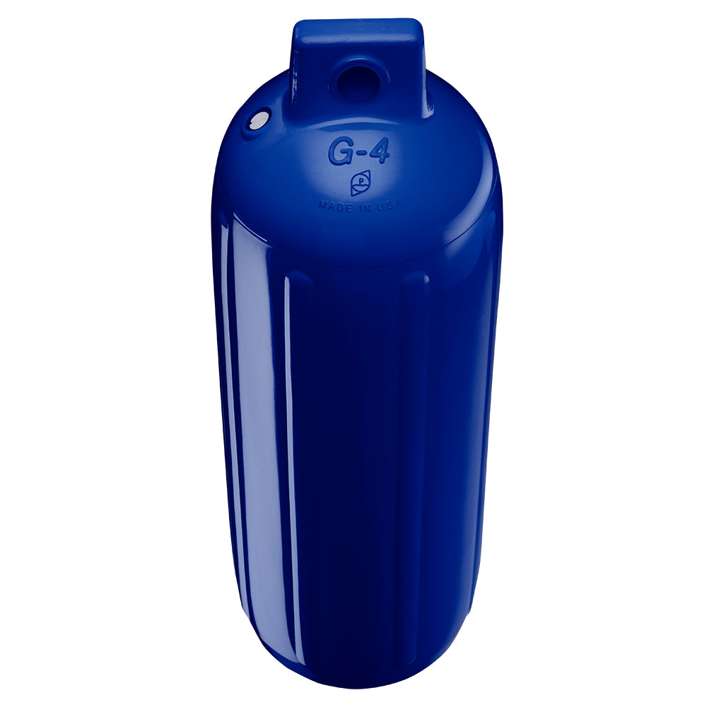 Polyform U.S. G-4 Twin Eye Fender 6.5 inch x 22 inch - Cobalt Blue with Inflation Adapter