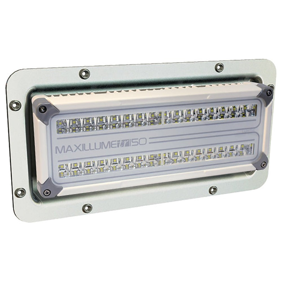 Lumitec Maxillume Tr150 Flood White Led Semi-recessed White Housing 12/24v