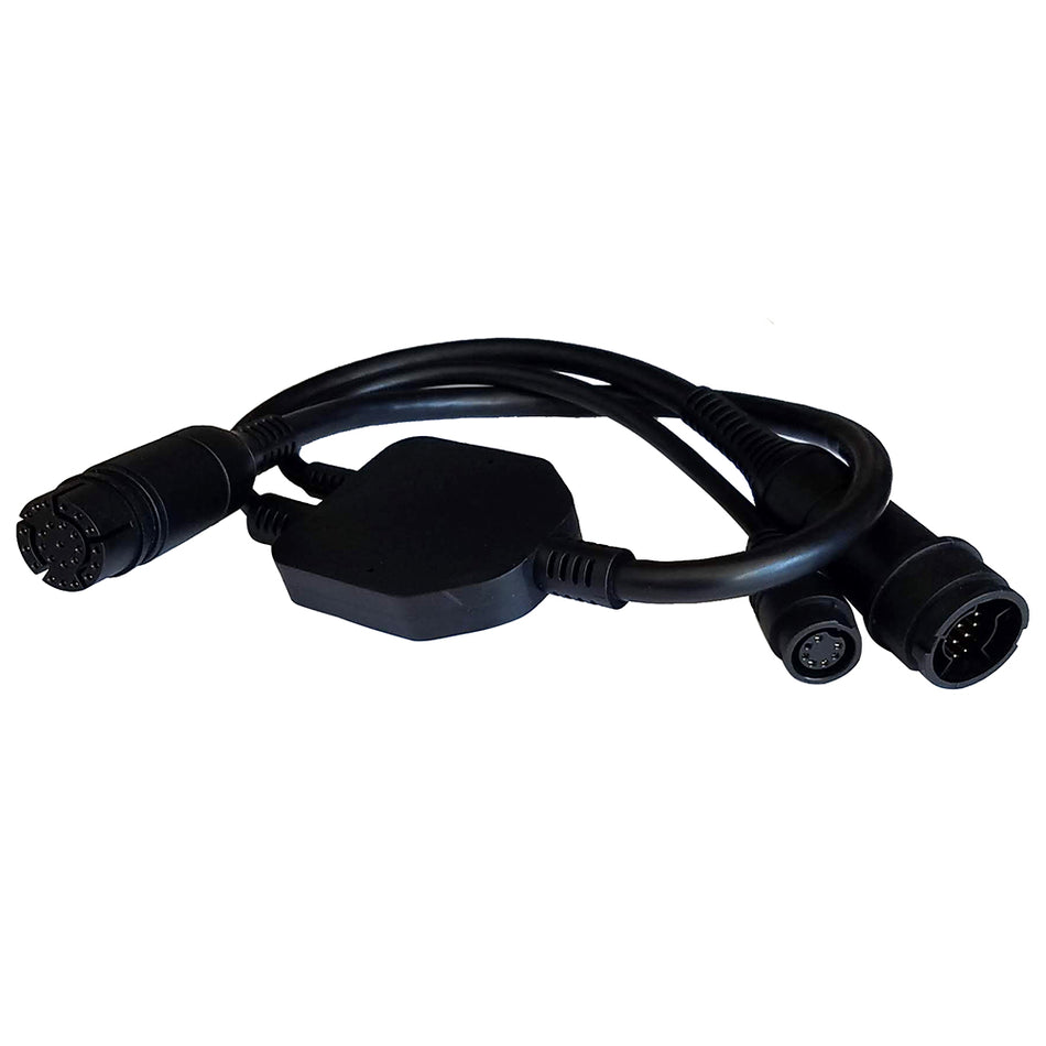 Raymarine A80491 Adapter Cable - 25-Pin to 25-Pin & 7-Pin Y-Cable for RealVision & Embedded 600W Airmar TD to Axiom RV