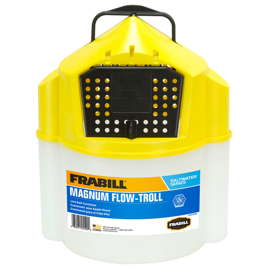 Frabill Magnum Flow Troll? Shrimp Bucket - 10 Quart