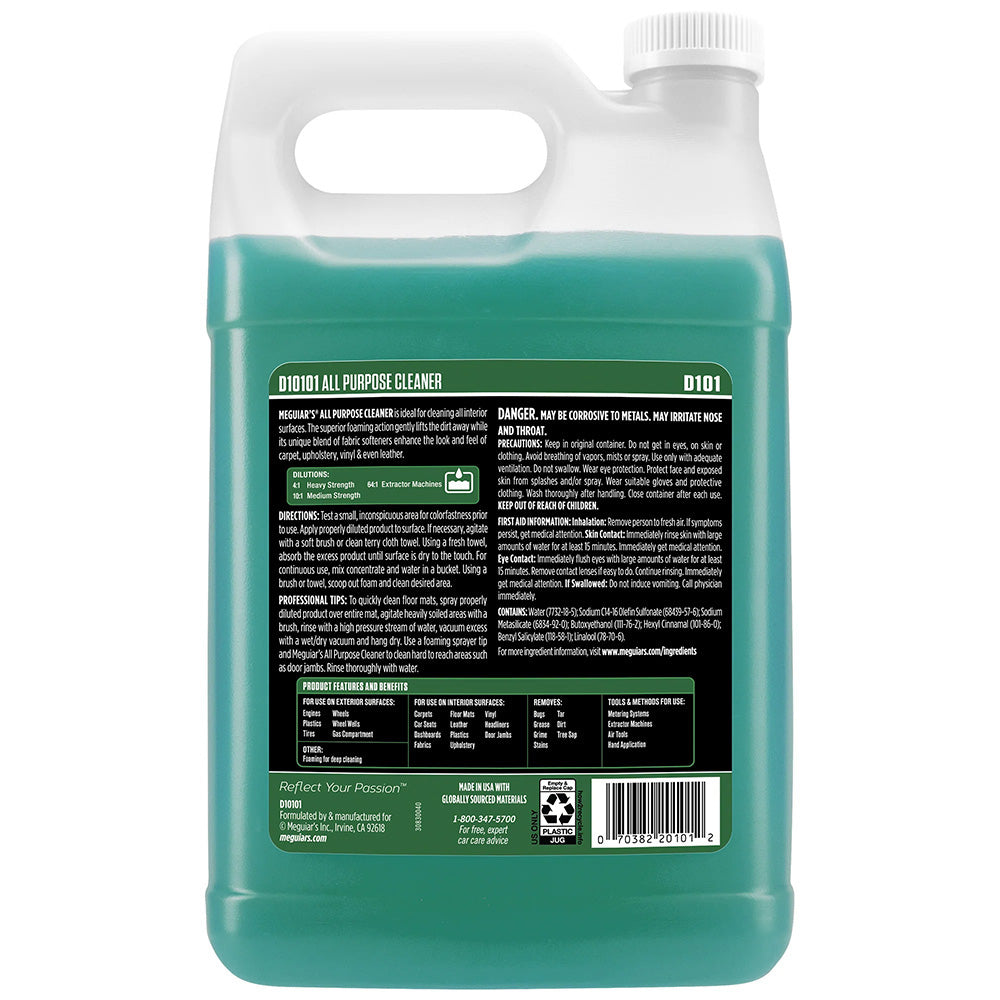 Meguiar's Detailer All Purpose Cleaner - 1-Gallon Case of 4