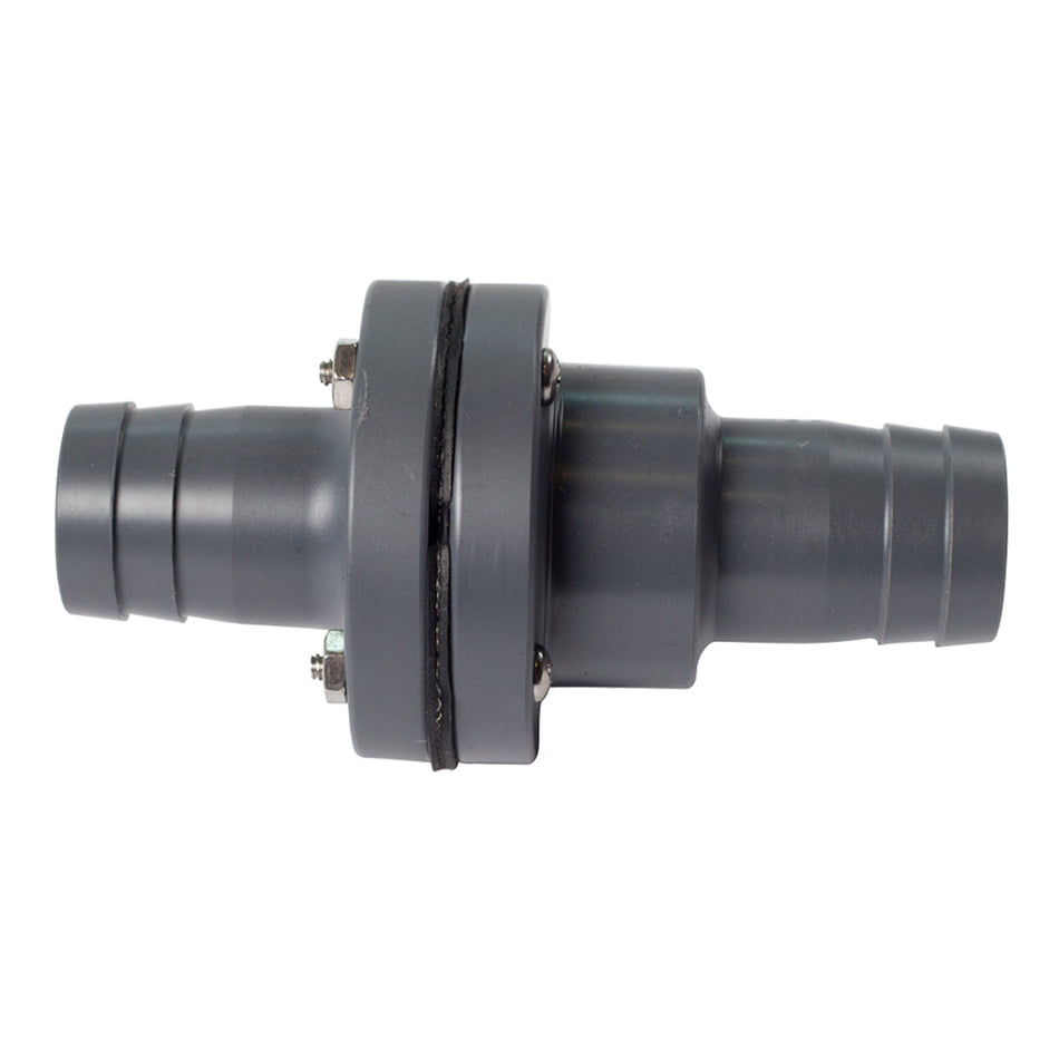 FATSAC W755 1-1/8" Barbed In-Line Check Valve for Auto Ballast System