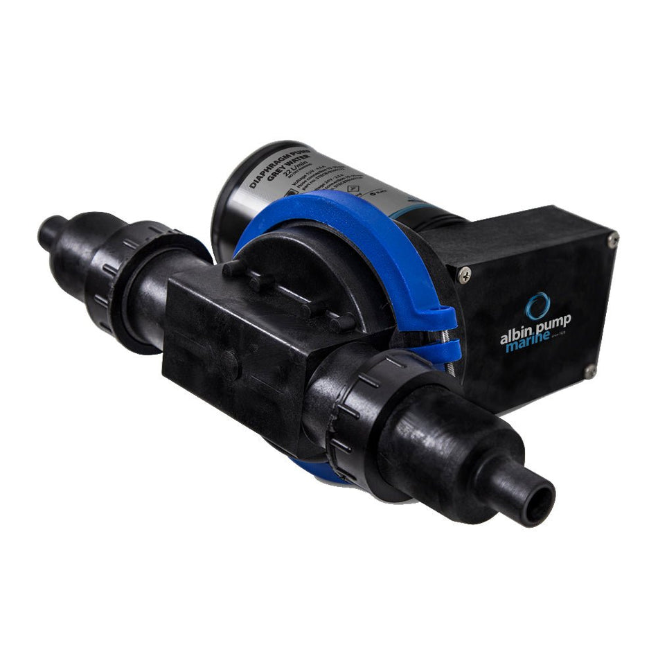 Albin Group Waste Water Diaphragm Pump 22L (5.8 GPM) - 12V - 03-01-001