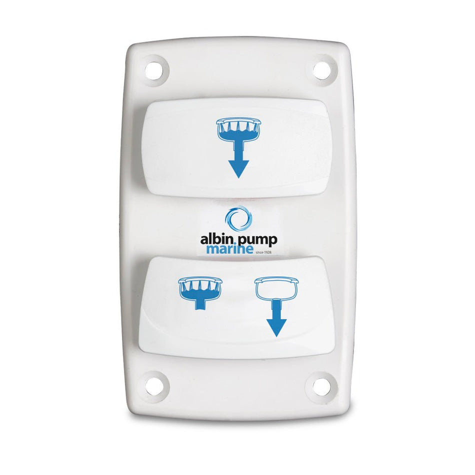 Albin Group Marine Control Silent Electric Toilet Rocker Switch - 07-66-025