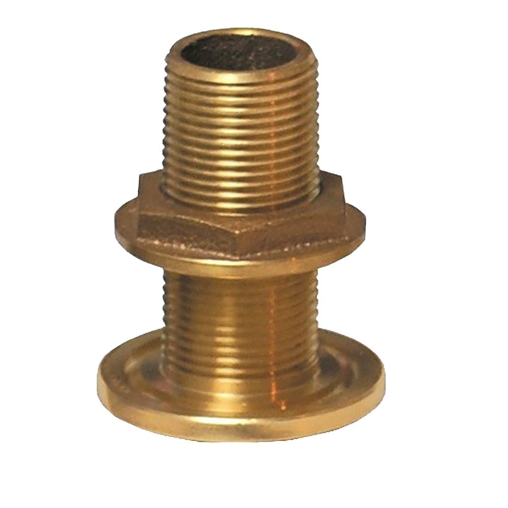 GROCO 1" NPS NPT Combo Bronze Thru-Hull Fitting w/Nut