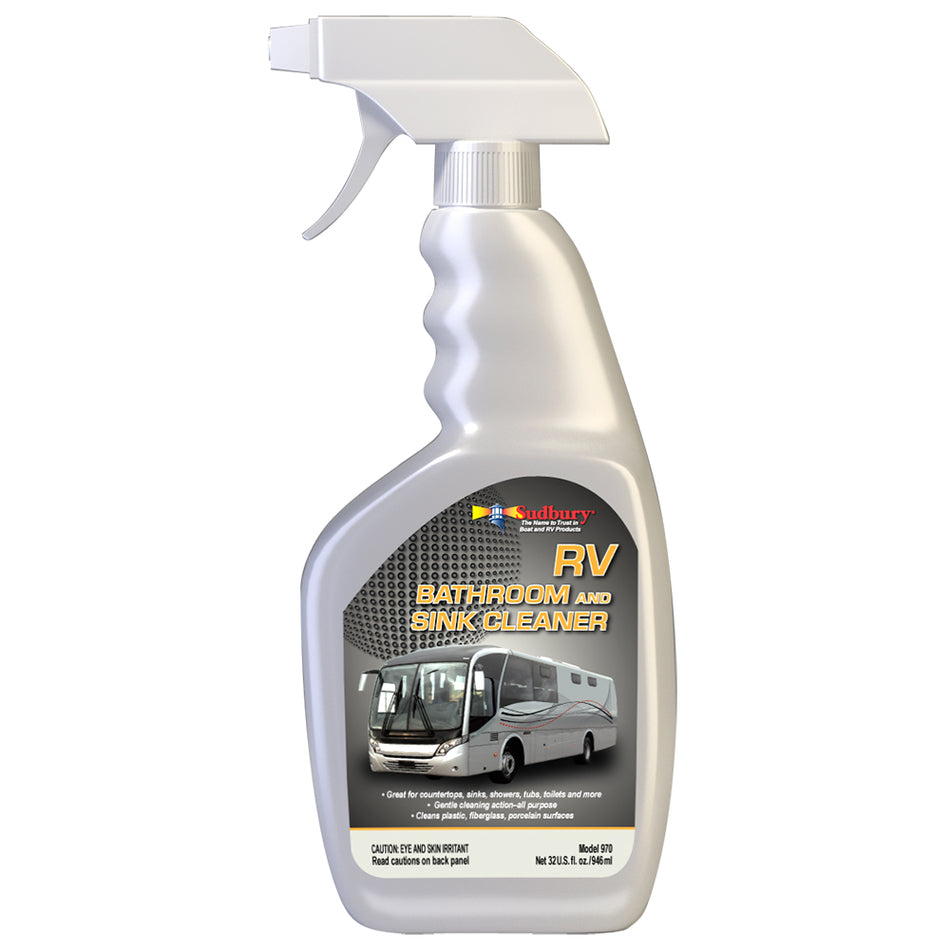 Sudbury RV Bathroom & Sink Cleaner Spray - 32oz (Part #970)